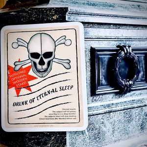 Eternal Sleep Witchy Sorceress Supreme Potion B0ttle Label Sticker